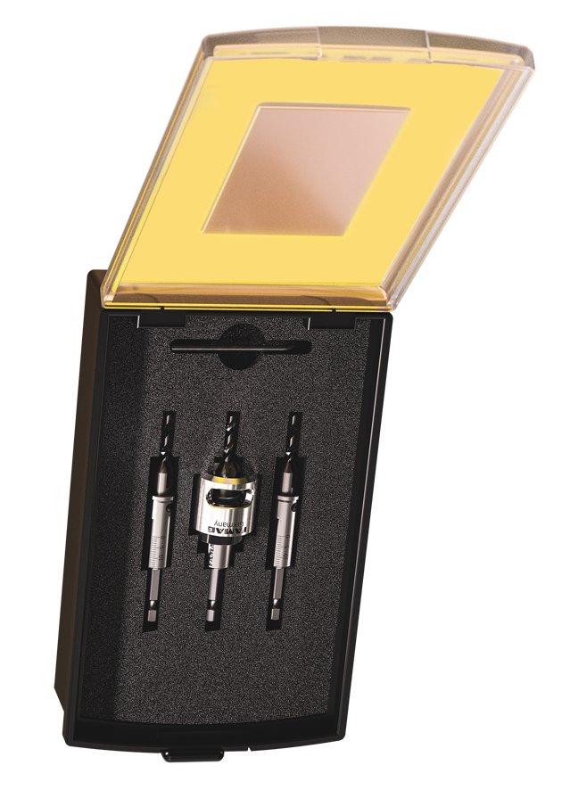 KIT Avellanador 3578 amb tope profunditat i broques 3,4 i 5 mm HSS (2)